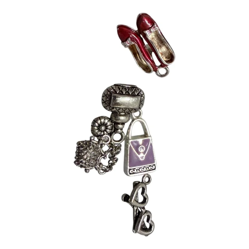 Making‎ Memories Embellishment Lot Brad Bars Fasteners Charms Rhinestones